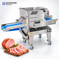 Trancheuse à viande professionnelle robuste, machine à trancher automatique pour jambon, bœuf rôti, saucisses et charcuterie