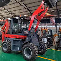 Tracteur agricole 4x4 à moteur diesel pas cher avec chargeur frontal, boîte de vitesses d'excavatrice et garantie d'un an, équipement de terrassement