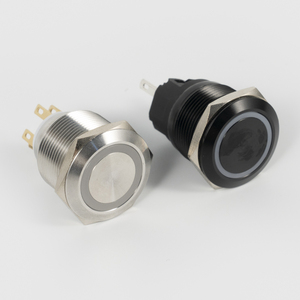 Interrupteur à bouton-poussoir éclairé par LED 12mm 16mm 19mm 22mm 25mm IP65 en métal pour usage marin (corne de bateau) - Product Image 6