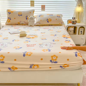 Vente directe usine – Ensemble trois pièces automne-hiver : taie d'oreiller en <span class=keywords><strong>flanelle</strong></span>, <span class=keywords><strong>drap</strong></span> de lit en polaire corail chaud avec jupe de lit pour usage domestique - Product Image 2