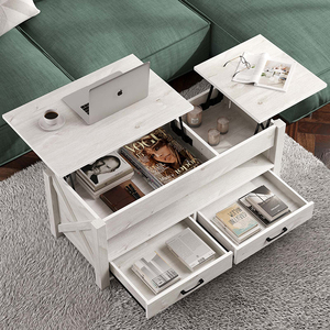 Nuevos muebles modernos minimalistas contemporáneos, mesas <span class=keywords><strong>de</strong></span> <span class=keywords><strong>centro</strong></span> <span class=keywords><strong>de</strong></span> madera superior lifu expandibles grises para sala <span class=keywords><strong>de</strong></span> estar - Product Image 5