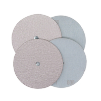 Papier abrasif en oxyde d'aluminium blanc de 5 pouces (125 mm) avec trou central, papier abrasif à crochets et boucles, disque abrasif pour le polissage et le meulage