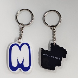 Design Wholesale Men's Fashion Gift Cute Cartoon Keychain Custom Logo Soft PVC Key Holder and Car Ornament Silicone Material - Product Image 5