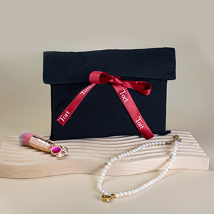 Wholesale Custom Pattern Cotton Linen <b>Envelope</b> Pouch Reusable <b>Gift</b> Drawstring Bag Clothing Handbag Shirt Dust Bag With Ribbon - Product Image 5