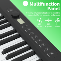 Clavier de piano numérique électrique portable avec interface MIDI à 88 touches pour cadeaux Style de piano électronique droit