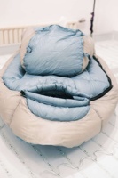 Sac de couchage mummy en duvet d'oie de qualité supérieure, ultraléger, pour le camping en plein air, la randonnée, le backpacking, sac de couchage d'hiver, couleur personnalisée, OEM