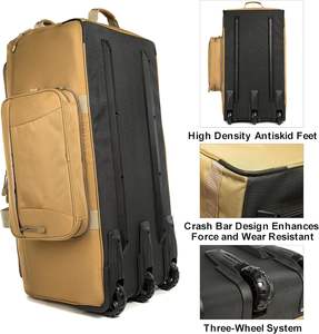 Bolsa de equipaje grande portátil personalizada de fábrica con <span class=keywords><strong>ruedas</strong></span>, Maleta de viaje, bolsa de lona de 120L para hombres y mujeres - Product Image 3