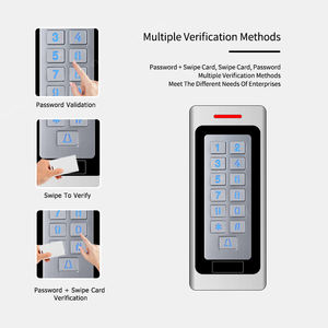 <span class=keywords><strong>RFID</strong></span> 카드 판독기 전원 공급 장치 초인종 자기 잠금 출구 스위치 125kHz 주파수와 방수 ABS 액세스 제어 시스템 키트 - Product Image 2
