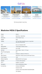 2.5K 12.1 Inch Máy Tính Bảng FHD + Octa Lõi 12GB 256GB 13MP Phía Trước 50MP Phía Sau Android 15 <span class=keywords><strong>Pad</strong></span> 8800MAh Blackview Mega 3 - Product Image 6