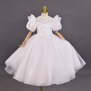 Vestido de Princesa para Niña, Traje de Fiesta de Cumpleaños, Vestido de Gala, Ropa Infantil al por Mayor, Vestido Largo de Navidad - Product Image 4