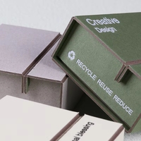Scatola per Gioielli Pieghevole in Due Pezzi Biodegradabile con Logo Personalizzabile, Lamina Dorata, Laminazione Lucida Opaca, Rivestimento UV, Regalo