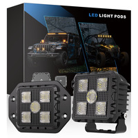 Projecteur LED 3 pouces 18W à faisceau large blanc, éclairage de travail tout-terrain, étanche IP68, pour camion, VTT, UTV, SUV, 4x4, 9V-36V