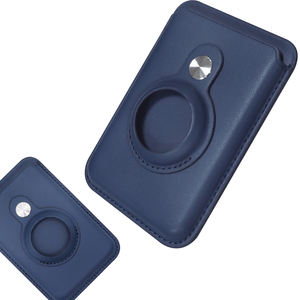 Funda tipo Cartera de cuero magnético 2 en 1 para <span class=keywords><strong>iPhone</strong></span> 15 14 <span class=keywords><strong>13</strong></span> 12 <span class=keywords><strong>Pro</strong></span> <span class=keywords><strong>Max</strong></span> para tarjetero magnético Air tag Tracker Case - Product Image 3