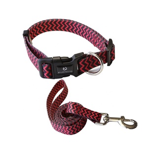 Fiable de lujo despojado estilo Collar de perro y correa Collar de mascotas con hebilla de plástico - Product Image 5