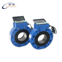 Compteur d'eau ultrasonique à montage wafer sans perte de pression R63, large plage DN50 DN65 DN80, pour eaux usées et eaux de mer