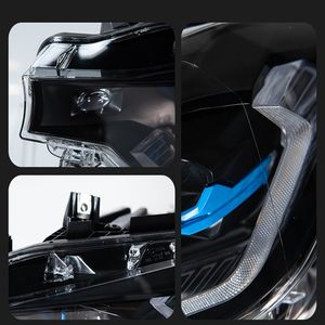 Conjunto de Faros Delanteros con Proyector Láser, Luz Direccional LED para BMW Serie 3 F30 F35, Actualización Estilo M4 G22, DRL Dorado Hexagonal, Faro Láser - Product Image 3