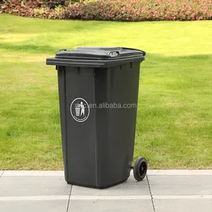 240L outdoor wheelie bin plastic stof containers vuilnisbak afvalbakken