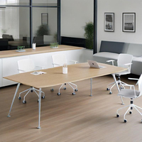 Personnalisable moderne petite salle de réunion Table de conférence mobilier de bureau panneau MDF adapté pour l'école hôtel hôpital bureau