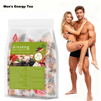 Thé Énergisant Naturel aux Herbes pour Hommes - Thé d'Amélioration de l'Énergie Masculine - Vitalité Sexuelle - Maca, Ginseng, Thé aux Neuf Trésors pour les Reins en Sachet