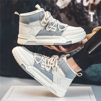 Chaussures de marche décontractées de haute qualité Baskets montantes pour hommes Chaussures de skateboard