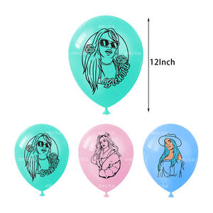 Decoraciones para Fiesta de Cumpleaños con Temática de <span class=keywords><strong>Karol</strong></span> <span class=keywords><strong>G</strong></span>, Set de Fiesta para Niños con Pancarta de Feliz Cumpleaños, Adornos para Cupcakes, Globos para Fans - Product Image 5