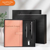 Kit Cadeau d'Affaires de Luxe : Carnet en PU à Feuillets Amovibles et Stylo Métallique en PVC avec Logo Personnalisé en Relief – Cadeau d'Entreprise pour Vente en Gros