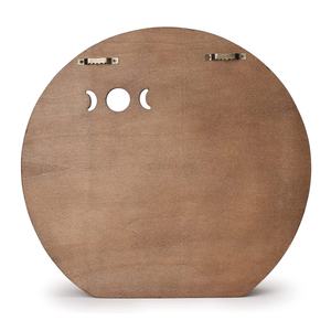 Bán Trực Tiếp Nhà Máy Hoàn Hảo Màu Nâu Tường Lưu Trữ Pha Lê Nổi Kệ Gỗ Mặt Trăng Tường Kệ - Product Image 6