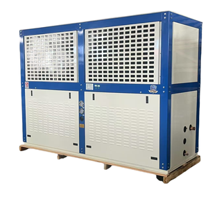 Refrigeration System Copper Tube FNV <strong>Type</strong> V-Shaped Air Cooled Condenser with <strong>Fan</strong> <strong>Motors</strong> for Cold Room