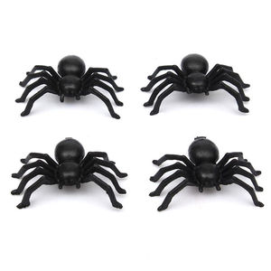 Araña Negra de Terror para Casa Embrujada, Telaraña, Decoración para Fiestas, Suministros de Simulación, Juguete de Broma, Decoración de Halloween para Niños - Product Image 1