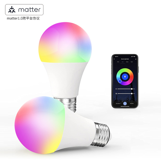 Matter Smart Light Bulb Tuya/Alexa/Google Home Ki Direct Connected Smart Ball Light Bulb Home Smart Product