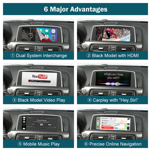 Road Top CIC System Wireless Android <span class=keywords><strong>Auto</strong></span> Carplay Module Interface Carplay pour BMW série 6 F06 F12 F13 Year2010-2013 - Product Image 4