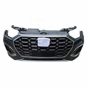 ชุดกันชนหน้ามือสองสำหรับ Audi Q5L / <span class=keywords><strong>Q5</strong></span> <span class=keywords><strong>Sportback</strong></span> 2021-2024 รุ่น <span class=keywords><strong>S</strong></span>-<span class=keywords><strong>Line</strong></span> Sport พร้อมกระจังหน้าแบบรังผึ้ง - Product Image 1