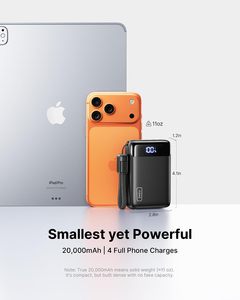 <span class=keywords><strong>Iniu</strong></span> Cargador Portátil de 20000mAh con Carga Rápida de 22.5W, Linterna USB-C |   Protección contra sobrecarga de batería de polímero de litio, compacta para - Product Image 2