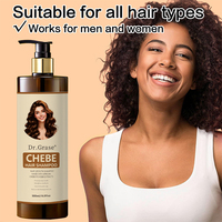 Shampooing Chebe pour la croissance et l'épaississement des cheveux, anti-frisottis, avec nettoyage en profondeur et contrôle du sébum