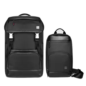 WiWU Large Capacity Multifunction Nylon Waterproof USB Charger Backpack Outdoor Business Laptop Backpack Bag