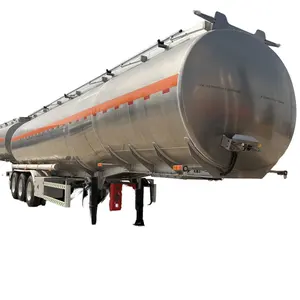 Harga pabrik 40,000-55000 liter aluminium Aloi atau karbon baja tangki bahan bakar minyak air Trailer