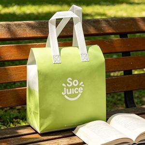 Sacs isothermes réutilisables en non-tissé pour la livraison de nourriture, boîte à lunch pour pique-nique, sac de transport thermique imperméable pour l'extérieur - Product Image 1
