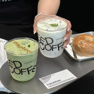 Vasos de plástico desechables en forma de U de la marca JN PET para jugo, té de burbujas, café helado, con logo personalizado, para bebidas frías, para llevar, de 400 ml, 12 oz, 90 mm - Product Image 6