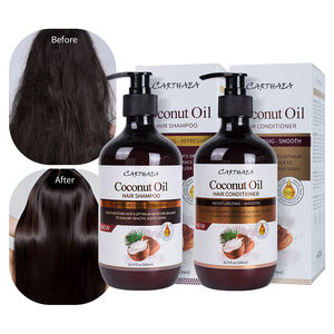 Produits capillaires fournis par l'usine : Ensemble shampoing et après-shampoing nourrissant, hydratant, lissant, biologique et parfumé à l'huile de coco - Product Image 1