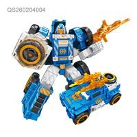 QS Novedad Juguetes de Robot Transformable DIY para Niños, 5 Estilos, Coches de Plástico Educativos Transformables, Vehículos de Juguete para Niños, Regalo