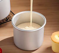Moule à Gâteau Rond Professionnel en Alliage d'Aluminium de Haute Qualité avec Fond Amovible, Idéal pour Gâteaux au Fromage et Pâtisserie