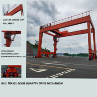 Pont roulant à double poutre contrôlé par PLC Wanlong MGH avec poste de commande, capacité 20 tonnes, portée 30m, hauteur de levage 9m, roulement de moteur, Shandong