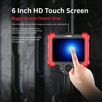360 °   Endoscope portable articulé 3,9 mm Full HD 1080P 2 m IP67 pour l'inspection des blocages de conduits HVAC, certifié CE