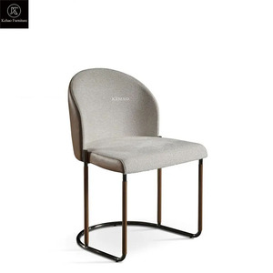 Nero in acciaio inox da pranzo in velluto accento ristorante Cafe tessuto imbottito sedia da pranzo per <span class=keywords><strong>soggiorno</strong></span> - Product Image 1