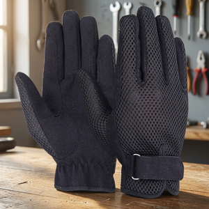 Gants de course Ammara Velocity pour hommes, haute qualité, respirants, antidérapants, en cuir et maille, à doigts complets, compatibles écran tactile, pour activités de plein air et pêche - Product Image 3