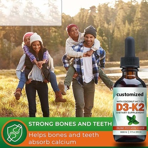 5000 IU <span class=keywords><strong>D3</strong></span> ngậm dưới lưỡi với dầu dừa MCT Vitamin <span class=keywords><strong>D3</strong></span> K2 MK-7 giọt chất lỏng - Product Image 4