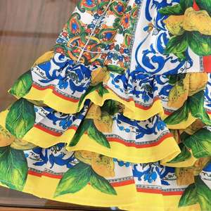 Vestido de Verano de Lujo para Niñas, Diseño Exclusivo, Estampado, Estilo Halter, Vestido Infantil de Princesa - Product Image 5