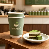 Gobelets à café jetables en papier kraft à double paroi avec couvercles pour boissons chaudes, thé, emballage alimentaire de qualité pour café et utilisation à emporter