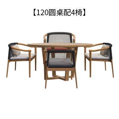 120 mesa redonda con 4 sillas