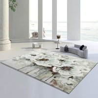 Usine vente rose fleur image tapis modernes couverture de sol tapis mince intérieur antidérapant tapis impression tapis salon chambre tapis